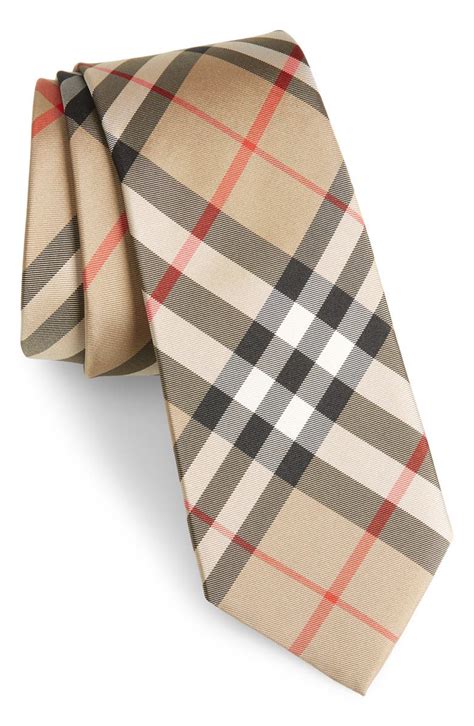 Burberry Manston Check Silk Tie 